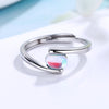 Temperament Spiral Pattern Blue Moonstone Ring Women 4