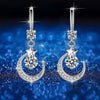 Star Moon Diamond Earrings 2