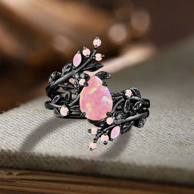 Black & Silver Branch Ring