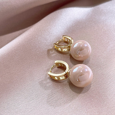 U-Shaped Pearl Earrings