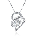 Simple Heart Zircon Necklace