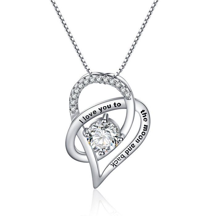 Simple Heart Zircon Necklace