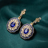 Sapphire Crystal Drop Earrings 2