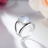 New Inlaid Colorful Moonstone Ring For Women 4